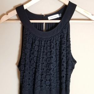 Calvin Klein Patterned Black Maxi Dress